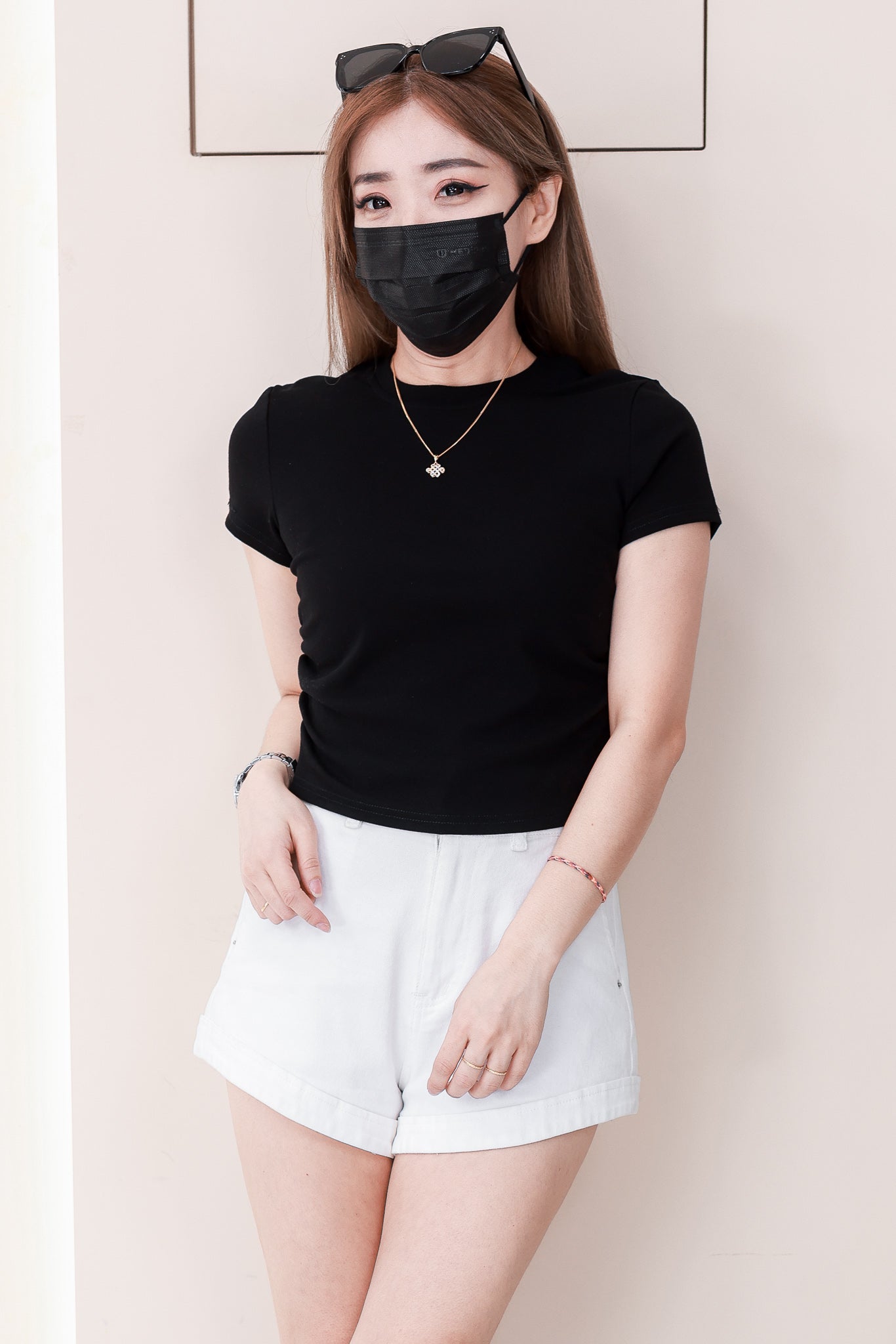 【T1061-1】🧧 宠粉福利回馈 🧧  独家爆款高品质纯棉弹力圆领短袖简约日常百搭款上衣，两侧收腰设计 #衣柜必入手百搭款 ❤❤