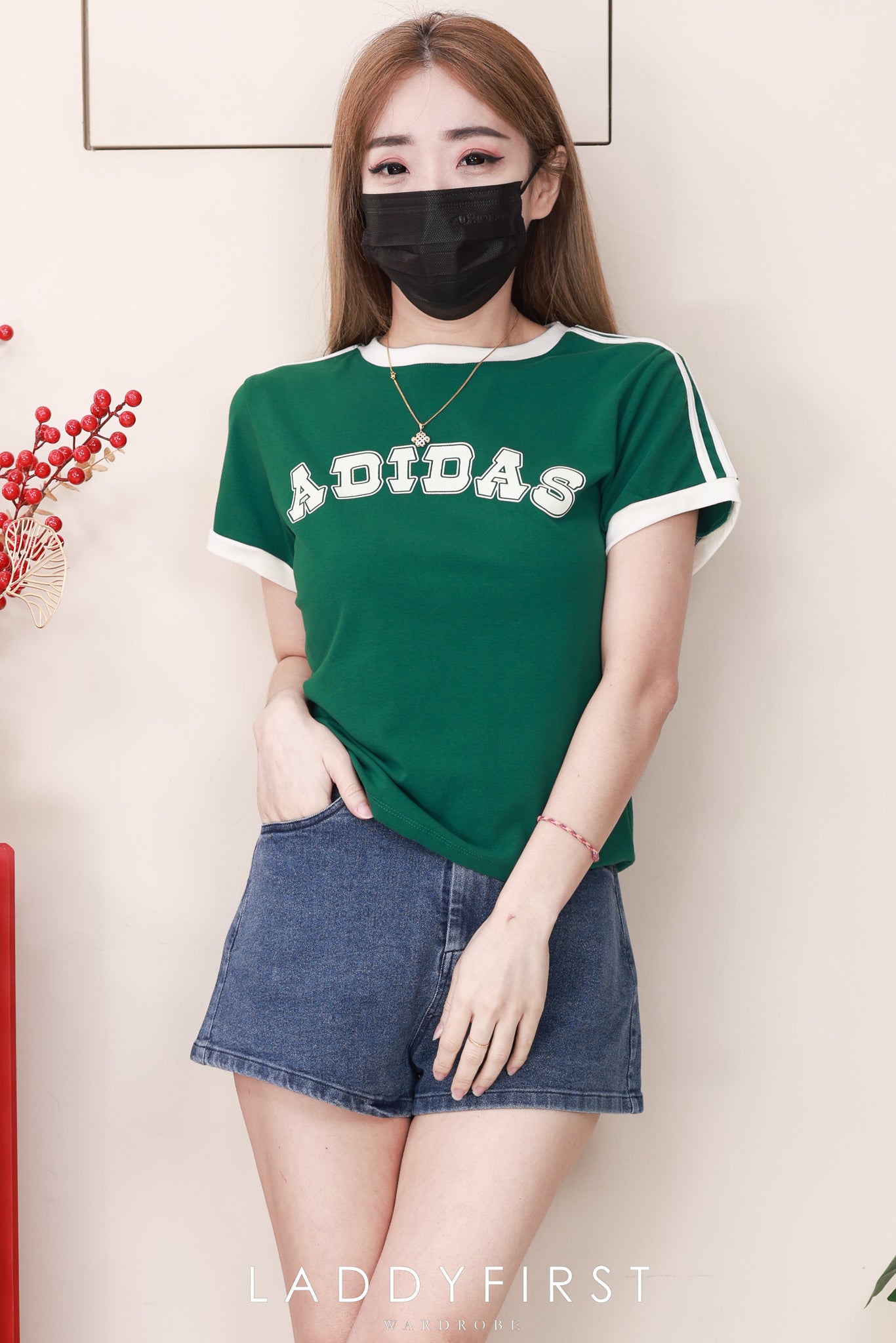 【S5776】高品质COTTON JEANS日常简约款牛仔高腰百搭短裤，有口袋 ❤️❤️