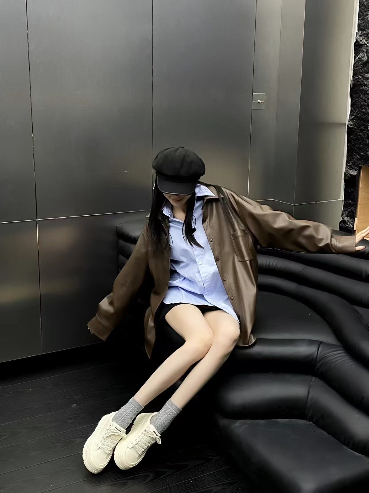 【R7711-1】🔅精选预售款🔅质量韩系街头风复古厚底增高饼干鞋子 ❤️