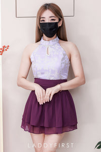 【S681131】‼️爆单王再次到货‼️【独家小圆饼】高质量西装拼雪纺蓬蓬高腰裙子【A-R3-C4】