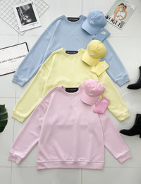 【O80220】高品质三件套男女同款厚实卫衣棉Oversized 潮流时尚长袖上衣 ❤️❤️ 上衣👕➕帽子🧢➕袜子🧦【A-RU1】