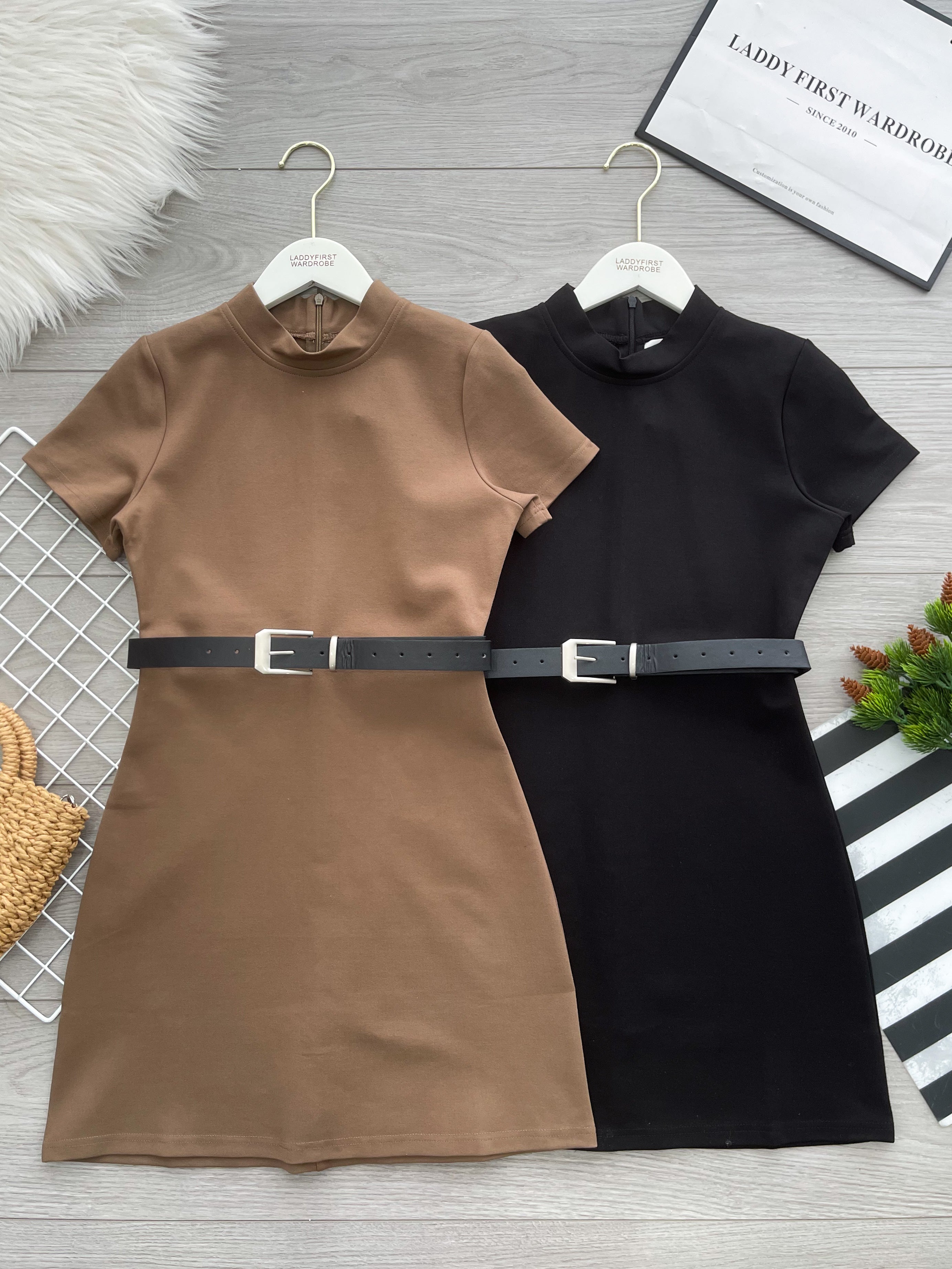 【D2616】高品质厚实罗马修身显腰型简约百搭连身裙子 ❤️❤️