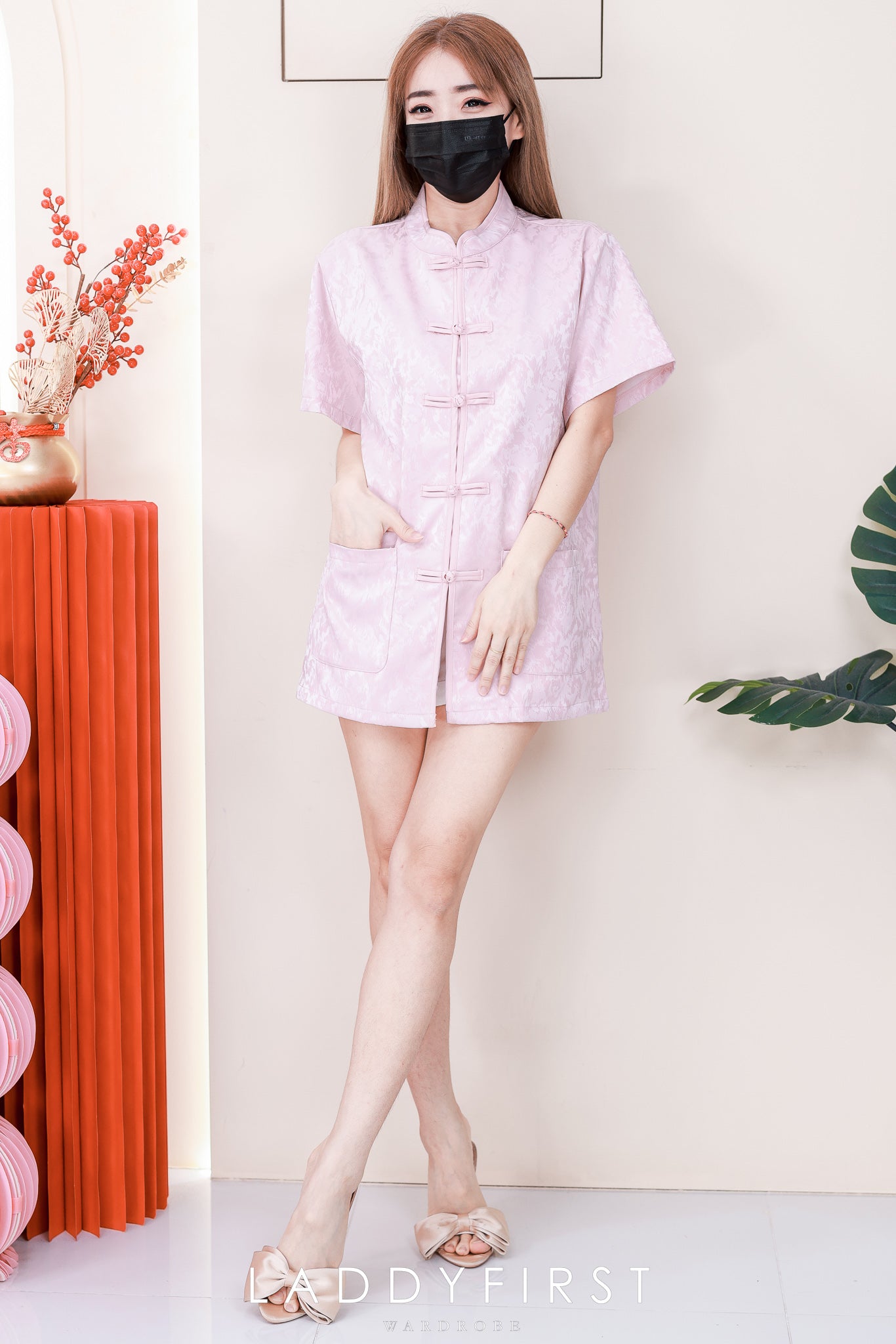 【T16966】高品质高端新中式国风男装唐装缎面旗袍上衣，有口袋 ❤❤