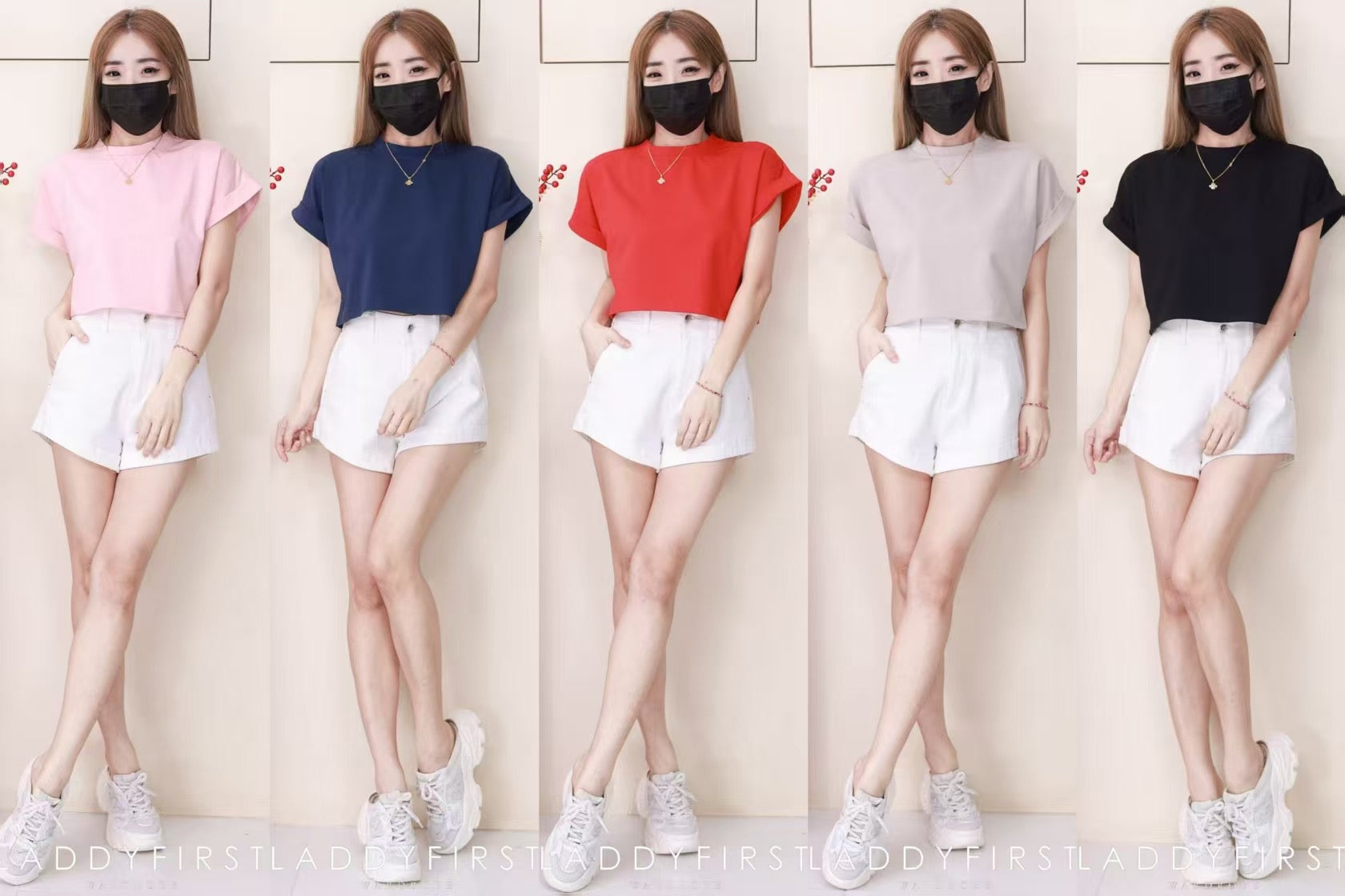 【T80525】高品质纯棉弹力短版宽松舒服短袖百搭上衣 ❤❤