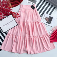 【L1657】【网站福利款✨】独家爆款百褶蛋糕西装垂感大摆韩版长裙【A-R3-C4】