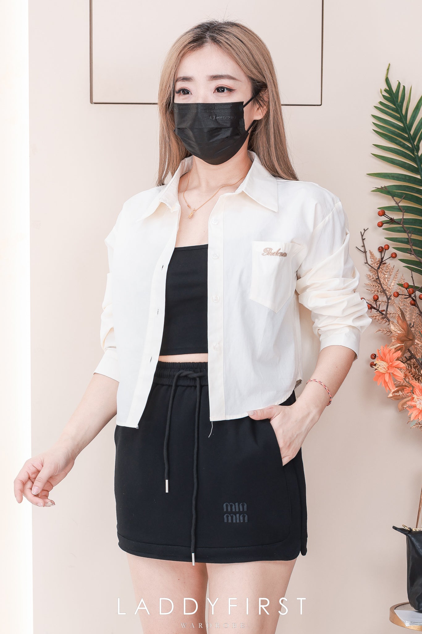 【S1116】独家爆款高品卫衣棉质松紧腰弹力高腰百搭裙子，内层有里布短裤，有口袋 ❤️❤️ 【A-R2-C5】