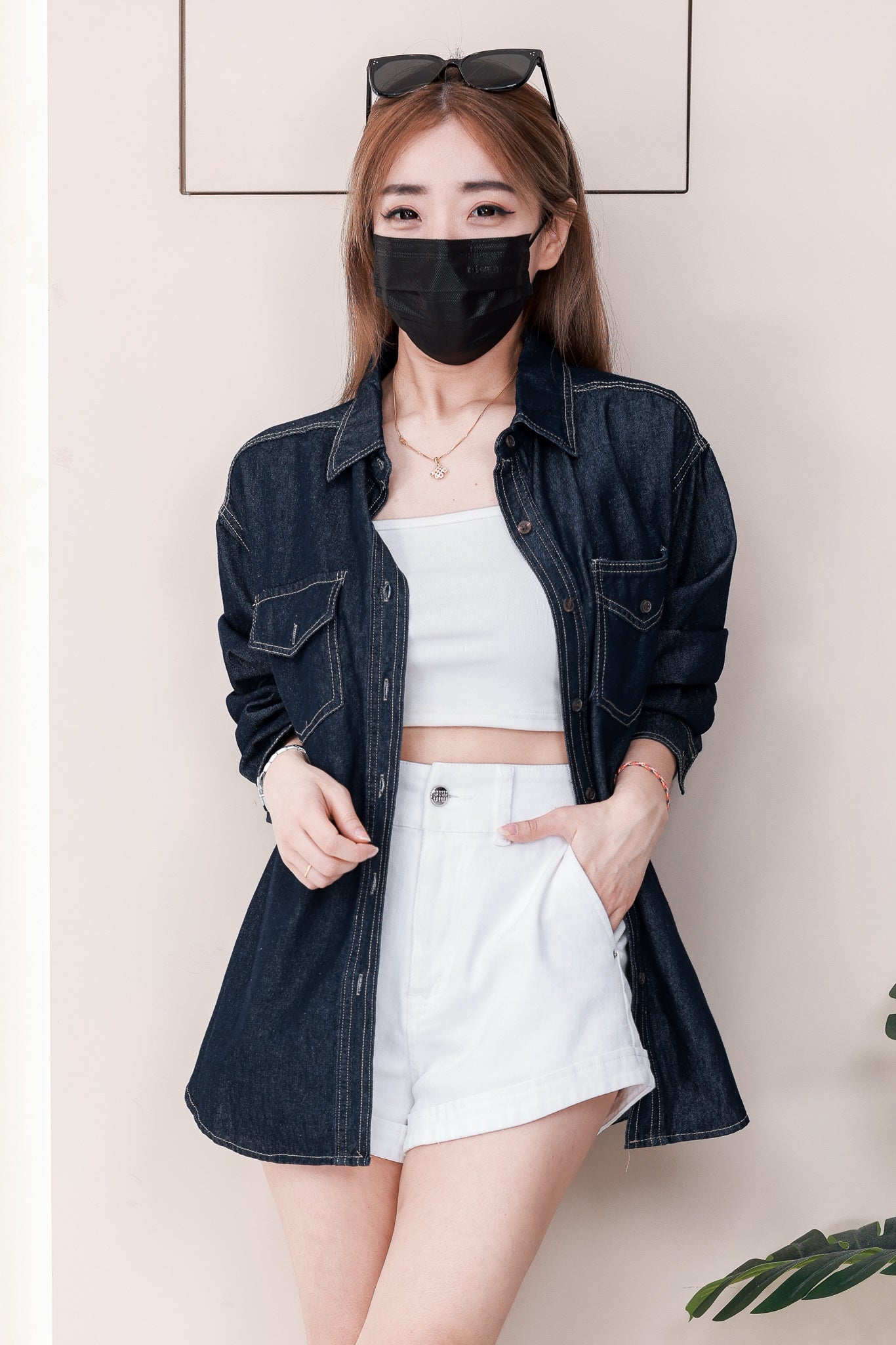 【JK82776】高品质韩式宽松版Oversized 牛仔长袖外套 ❤❤