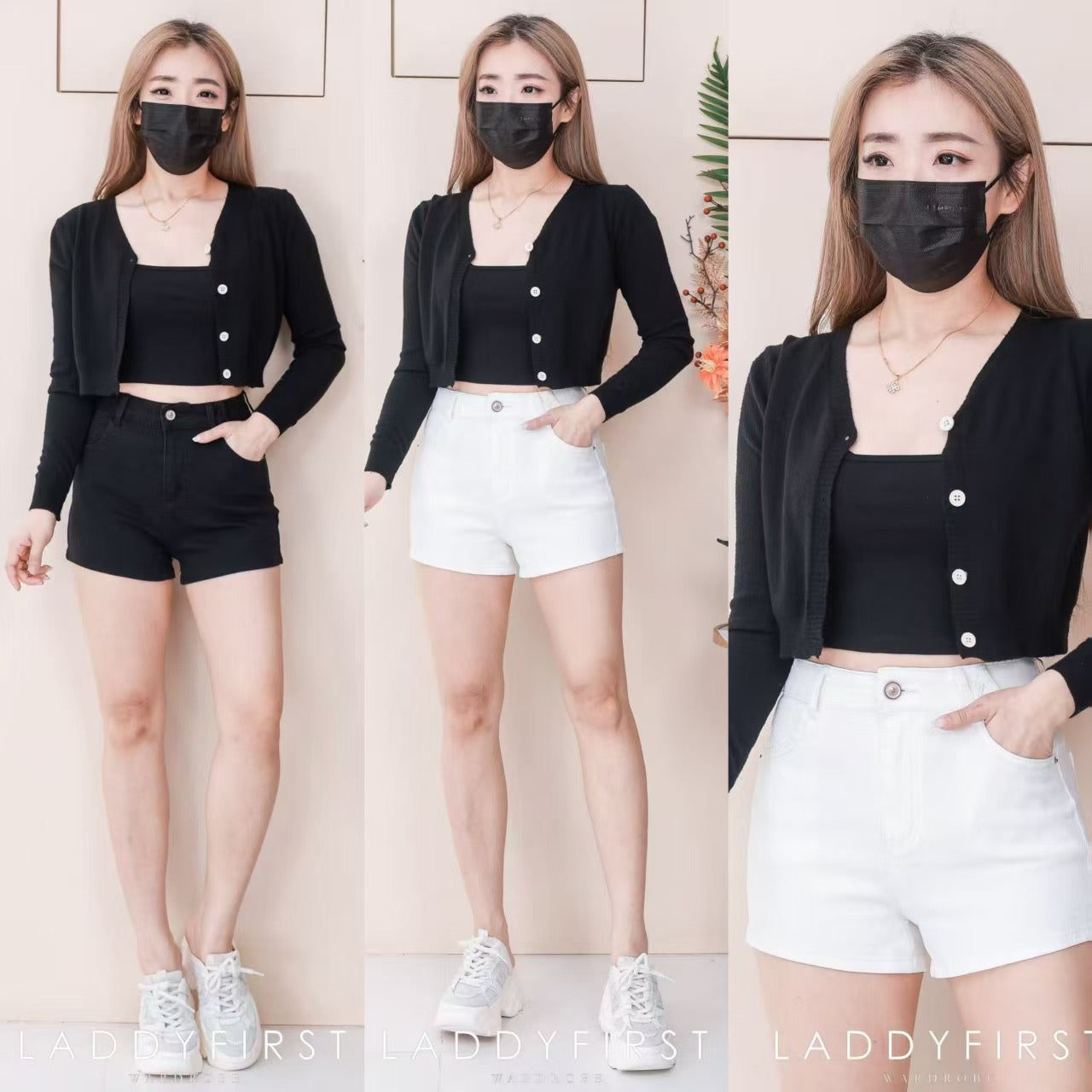 【S8113】高品质COTTON JEANS牛仔弹力日常简约休闲百搭短裤，有口袋 ❤️❤️