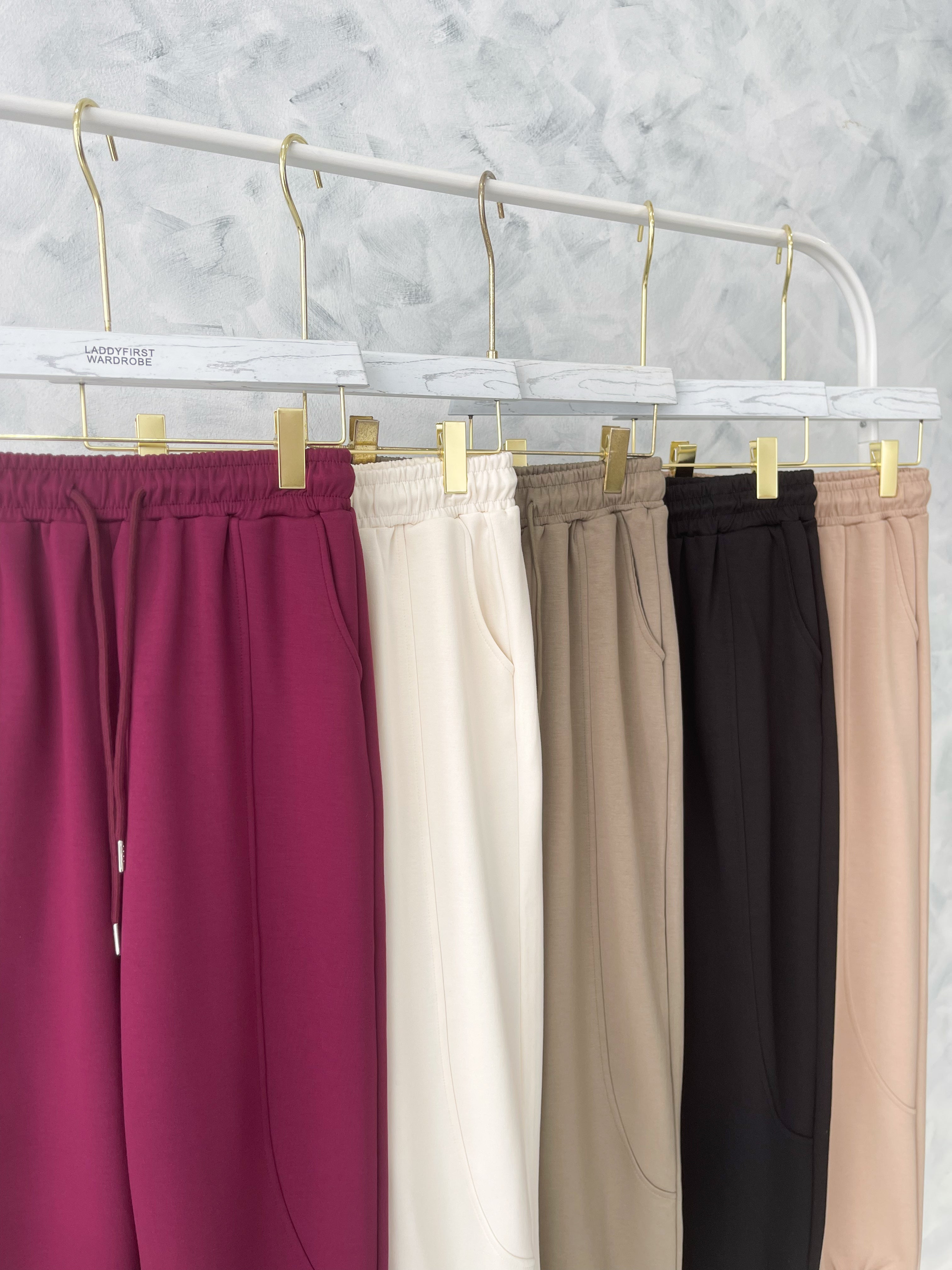 【L1192】高品质空气棉松紧腰弹力运动休闲长裤，有口袋 ❤️❤️