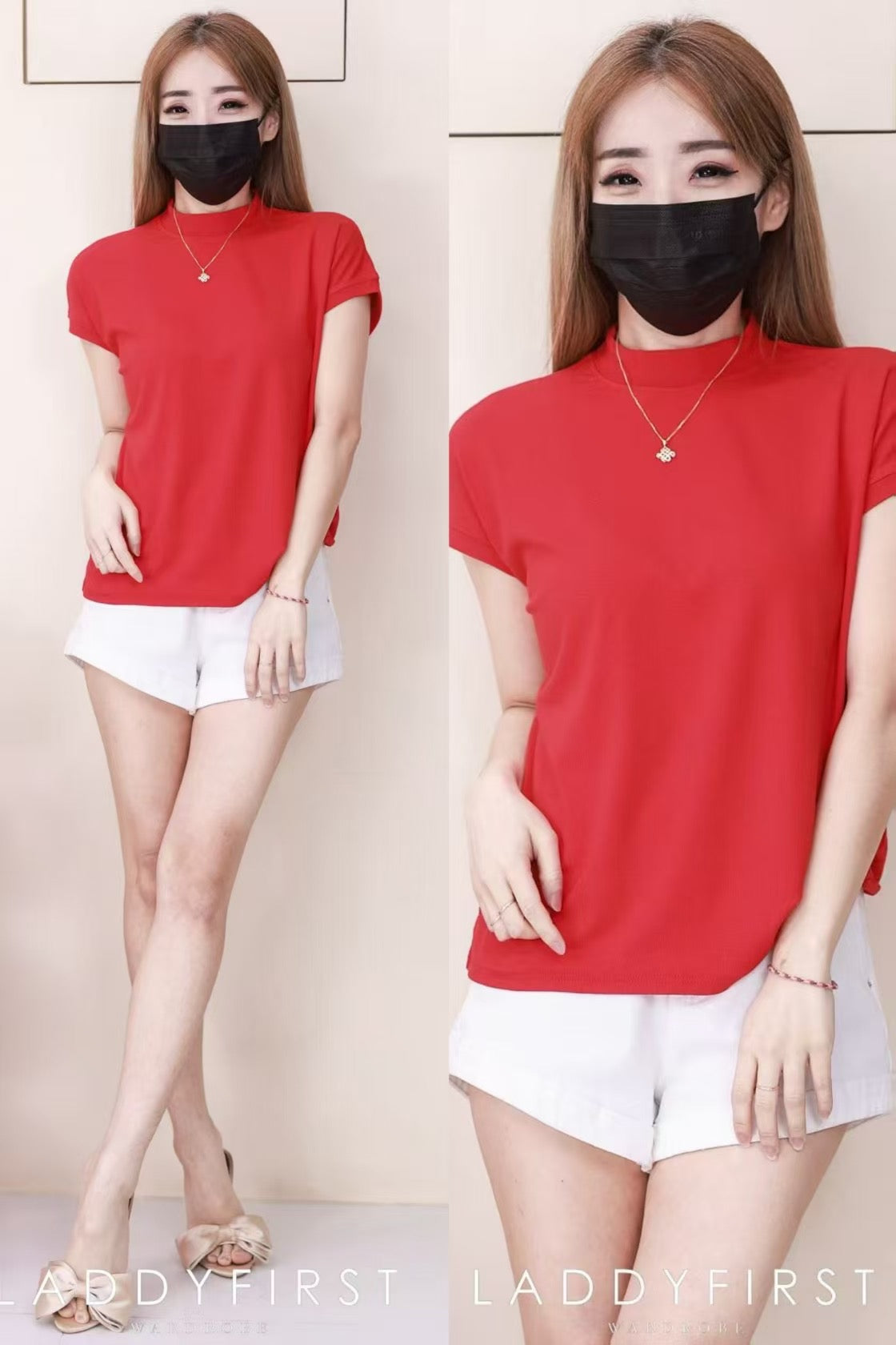 【T82725】高品质纯棉超弹力宽松版日常百搭上衣 ❤❤ 【B-R1-C2】
