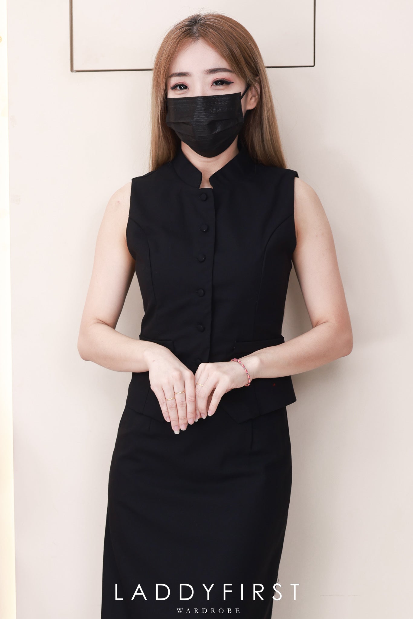 【SS82826】高品质两件式新中式棉麻套装 立领新中式马甲上衣➕棉麻高腰百搭裙子 ❤️❤️