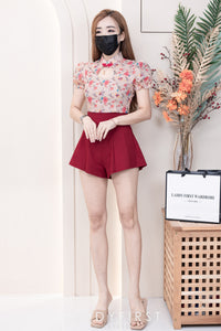 【S3380】【LFW独家小圆饼】高品质阔腿蓬蓬百褶显腰西装高腰百搭短裤，内层包臀防走光里布短裤 ❤️❤️【A-R3-C3】