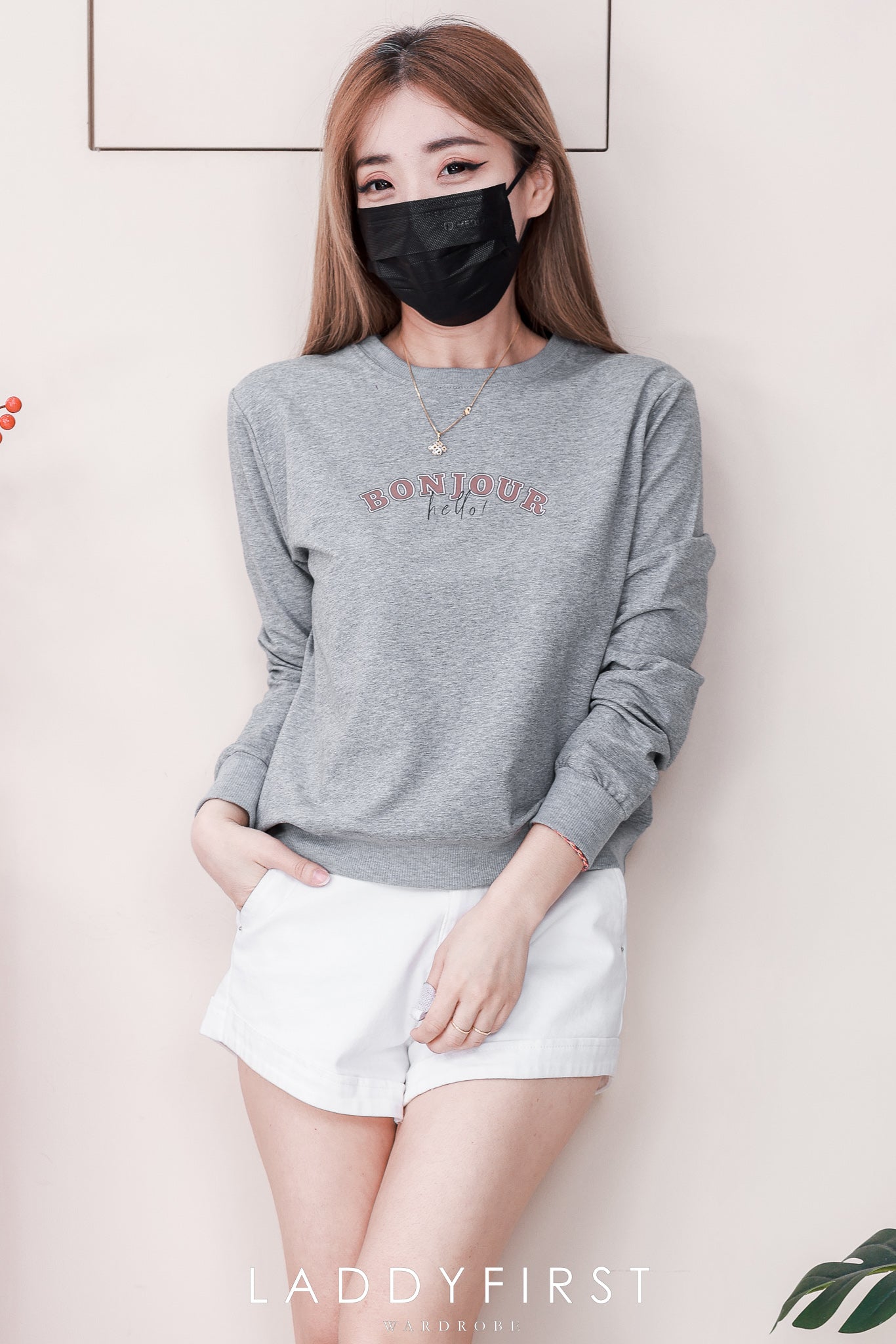 【T82204】高品质宽松版卫衣棉印花长袖百搭上衣 ❤❤