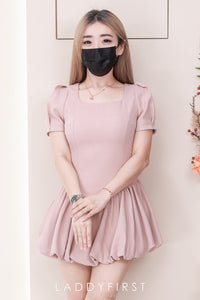 【D55338】高品质可盐可甜版型修身西装花苞连身裙子 ❤️❤️【B-R1-C2】