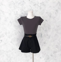 【T80792】【直播间搭配款】独家爆款高品质纯棉弹力圆领短袖简约日常百搭款上衣 #衣柜必入手百搭款 ❤❤【A-R3-C2】