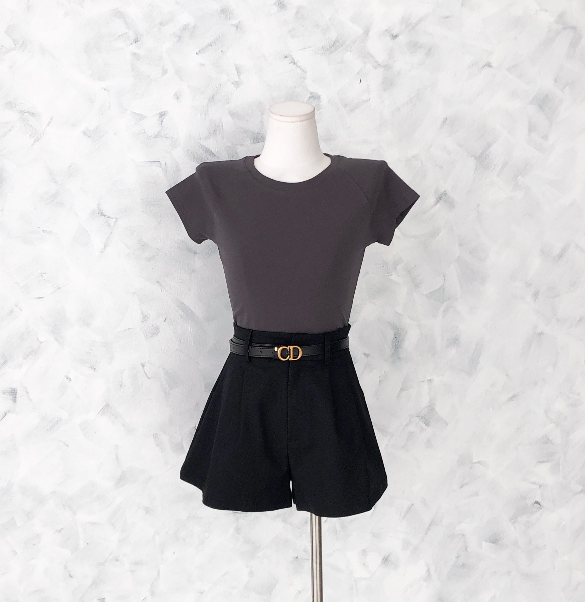 【T80792】【直播间搭配款】独家爆款高品质纯棉弹力圆领短袖简约日常百搭款上衣 #衣柜必入手百搭款 ❤❤【A-R3-C2】