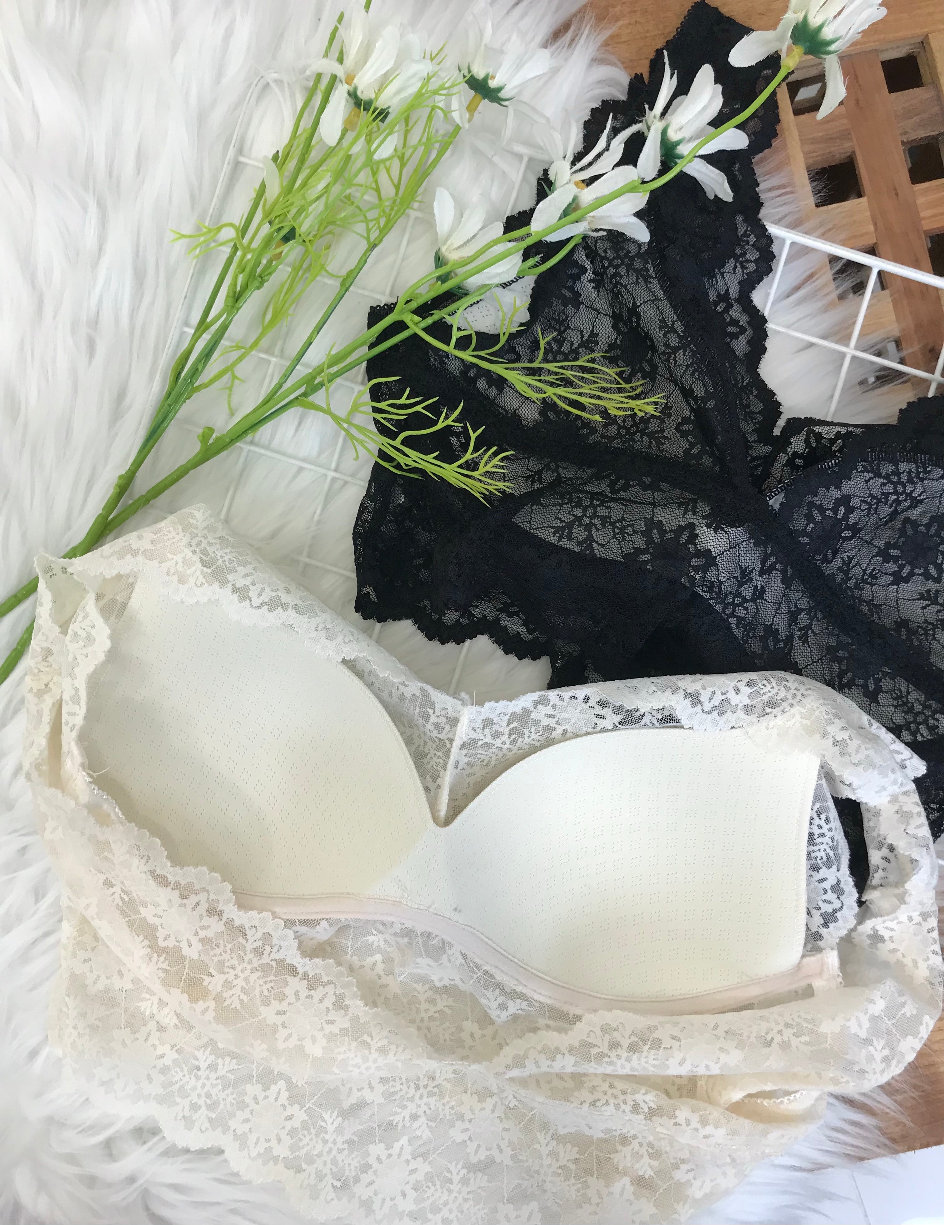 【A681】蕾丝厚带百搭内搭美背