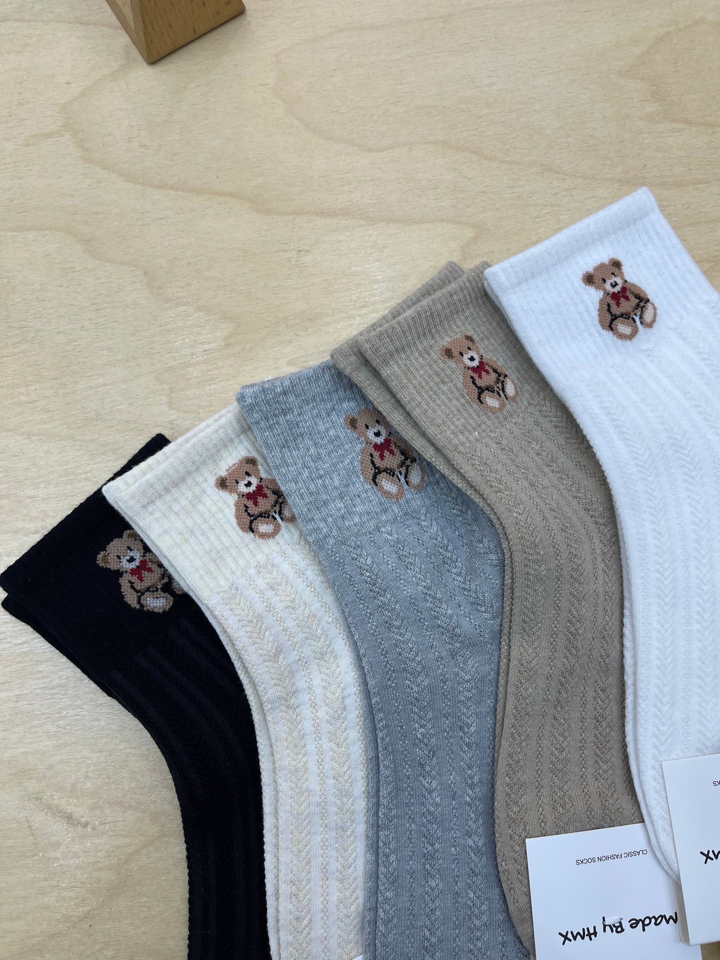 【P7267】✨现货✨高颜值INS风熊熊🐻袜子 🧦【XB03-B65】