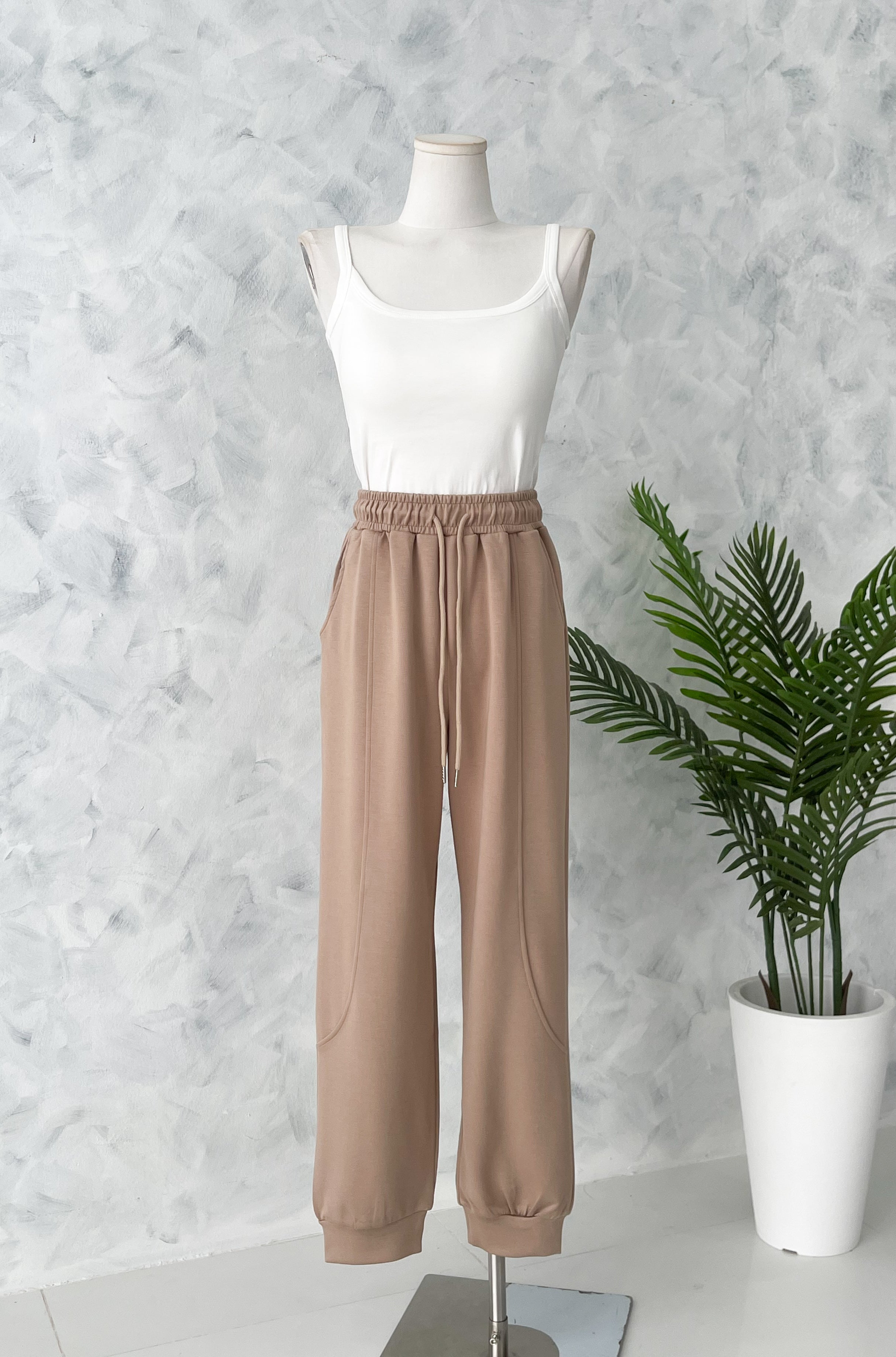 【L1192】高品质空气棉松紧腰弹力运动休闲长裤，有口袋 ❤️❤️