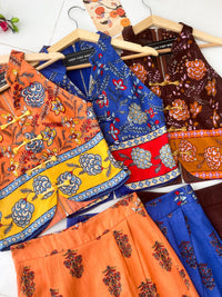 【SS6842-1】⚡补货预订款⚡高品质高级感复古BATIK旗袍套装 BATIK无袖旗袍上衣➕开叉边设计高腰BATIK裙子 ❤️❤️