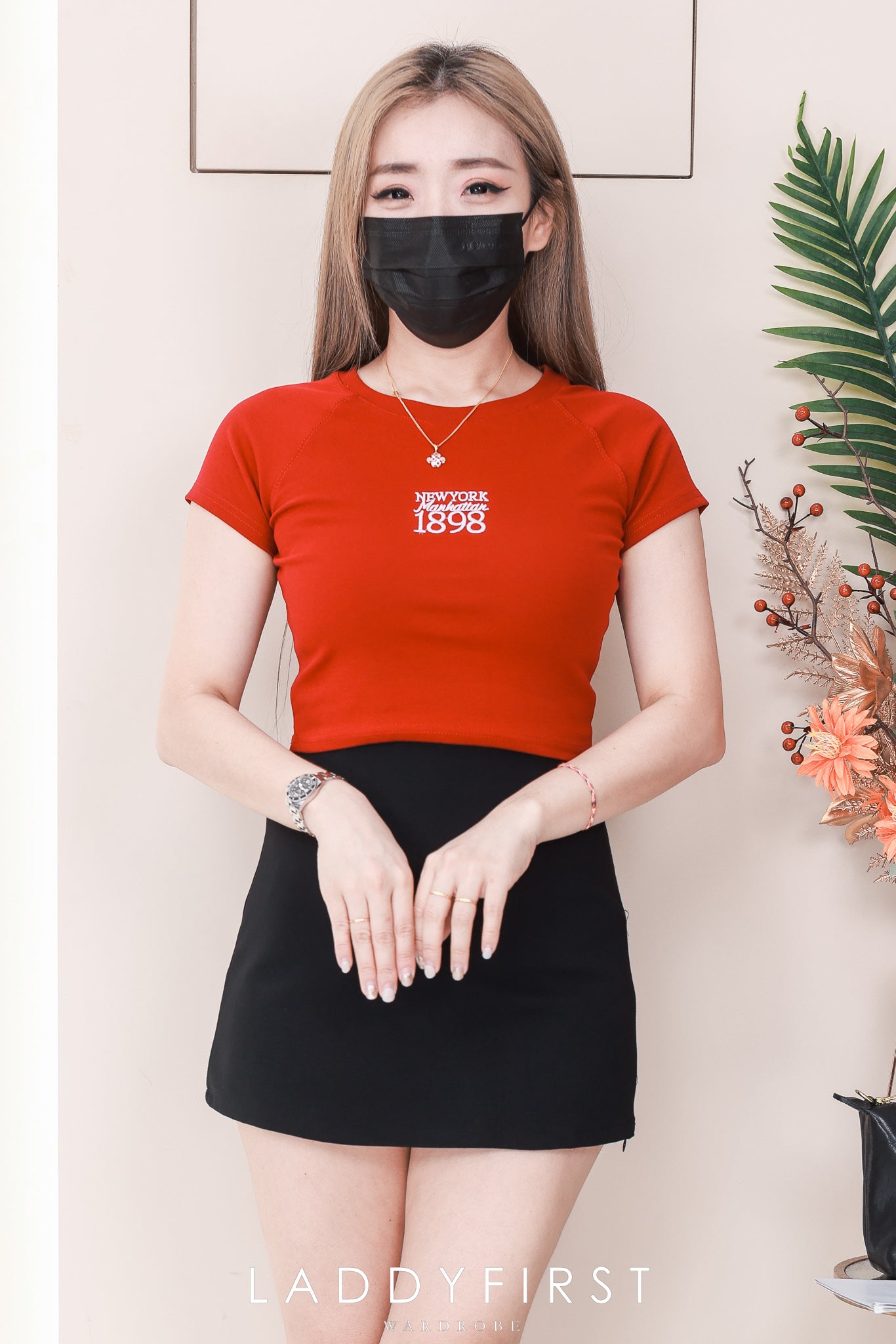 【S5965 / 165111】高品质厚实罗马欧美风A字高腰百搭裤裙，侧边拉链开叉设计 ❤️❤️【B-R1-C6】