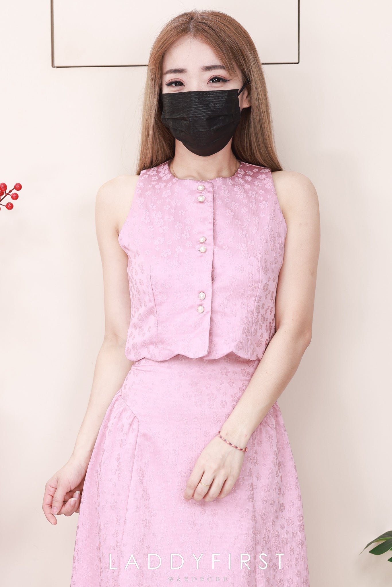 【SS98802】高品质两件式国风新中式旗袍套装 无袖上衣➕高腰长裙 ❤️❤️