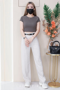 【T80792】【直播间搭配款】独家爆款高品质纯棉弹力圆领短袖简约日常百搭款上衣 #衣柜必入手百搭款 ❤❤【A-R3-C2】