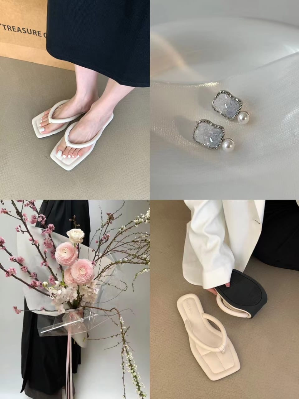 【DG2856-1】🔅精选预购款🔅 高级感简约百搭设计沙滩人字拖 ❤️