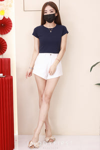 【T80792】【直播间搭配款】独家爆款高品质纯棉弹力圆领短袖简约日常百搭款上衣 #衣柜必入手百搭款 ❤❤【A-R3-C2】