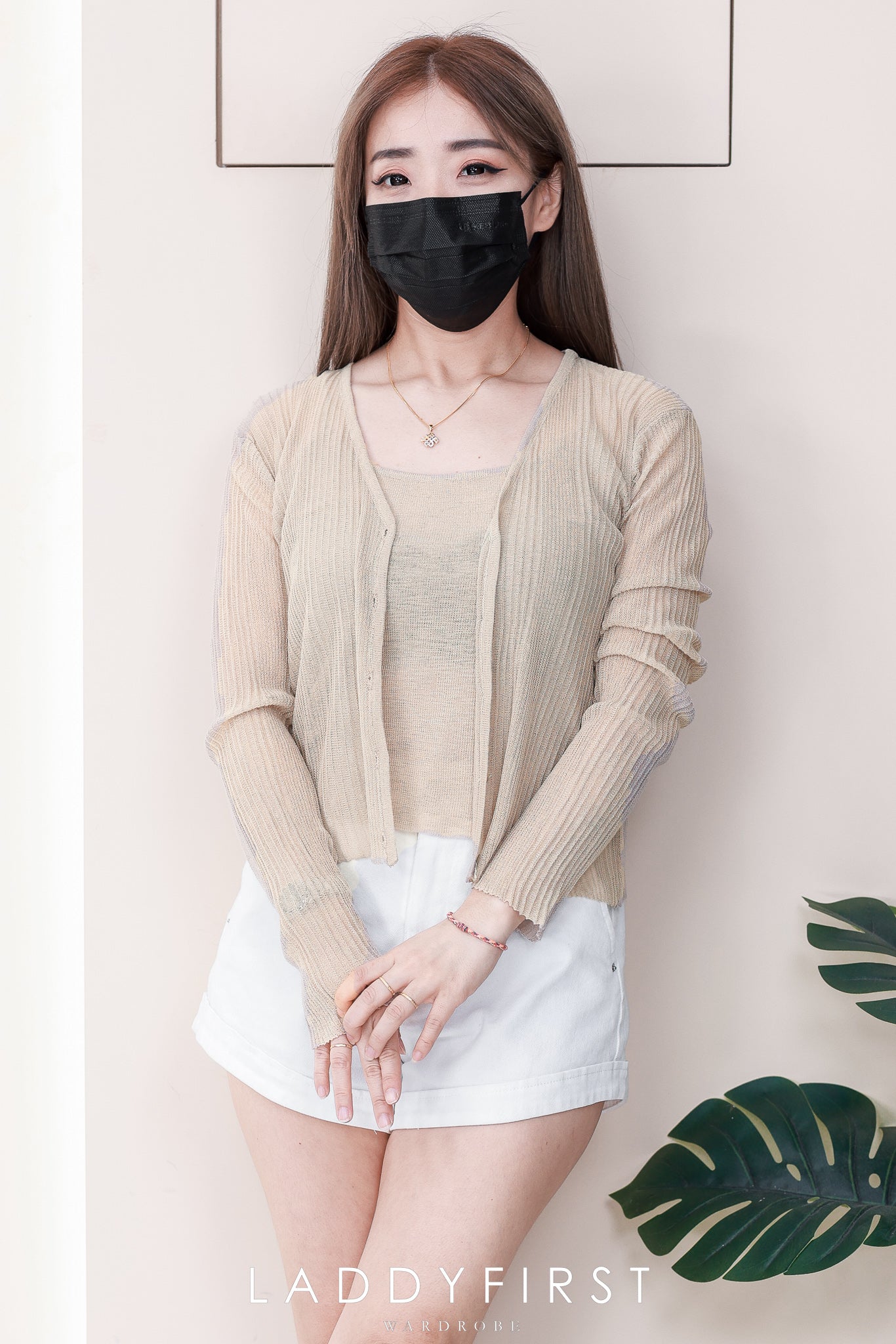 【T6973】高品质两件式针织内搭上衣➕长袖外套 ❤️❤️
