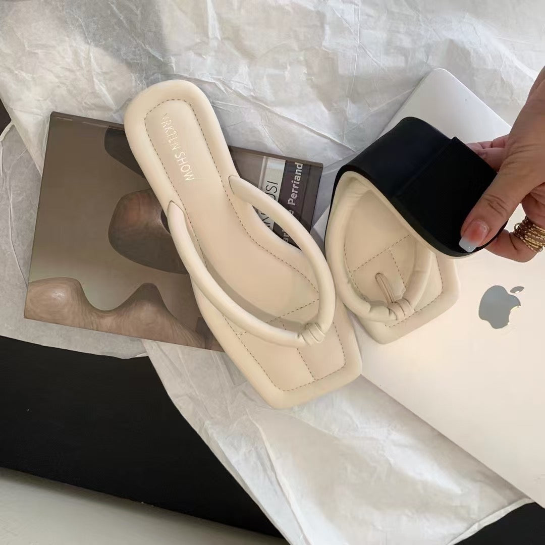 【DG2856-1】🔅精选预购款🔅 高级感简约百搭设计沙滩人字拖 ❤️