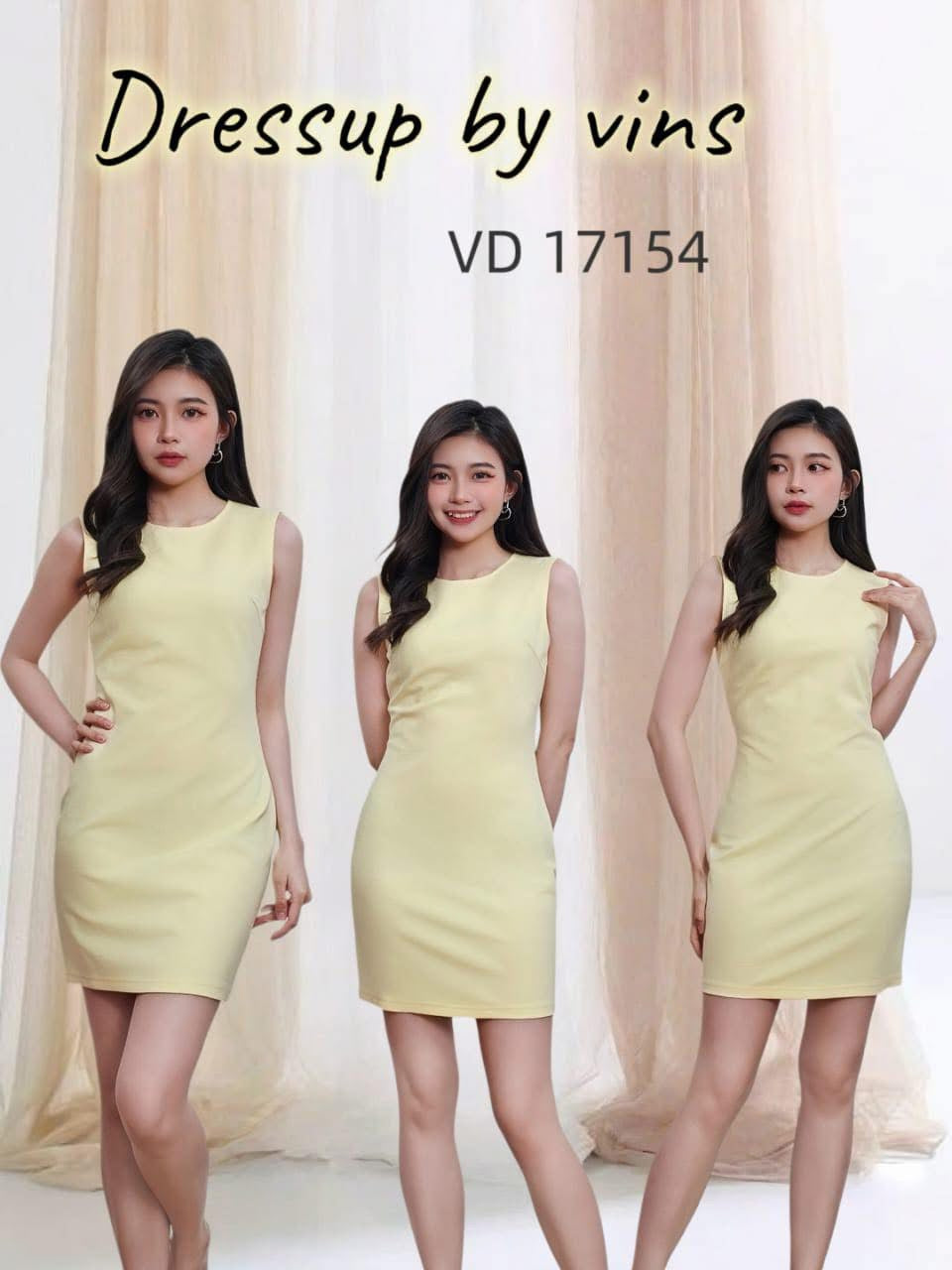 【D17154】高品质极简简约西装无袖连身裙子 ❤❤【A-R2-C4】