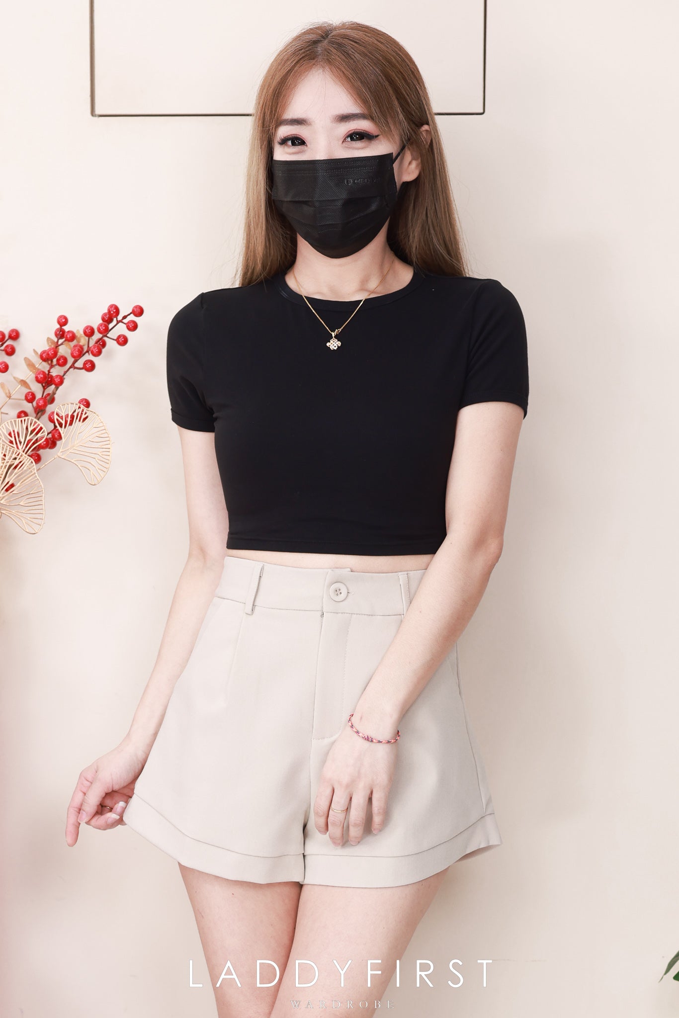 【S82786】高品质版型收腰显瘦高腰西装时尚日常百搭短裤，有口袋 ❤️❤️