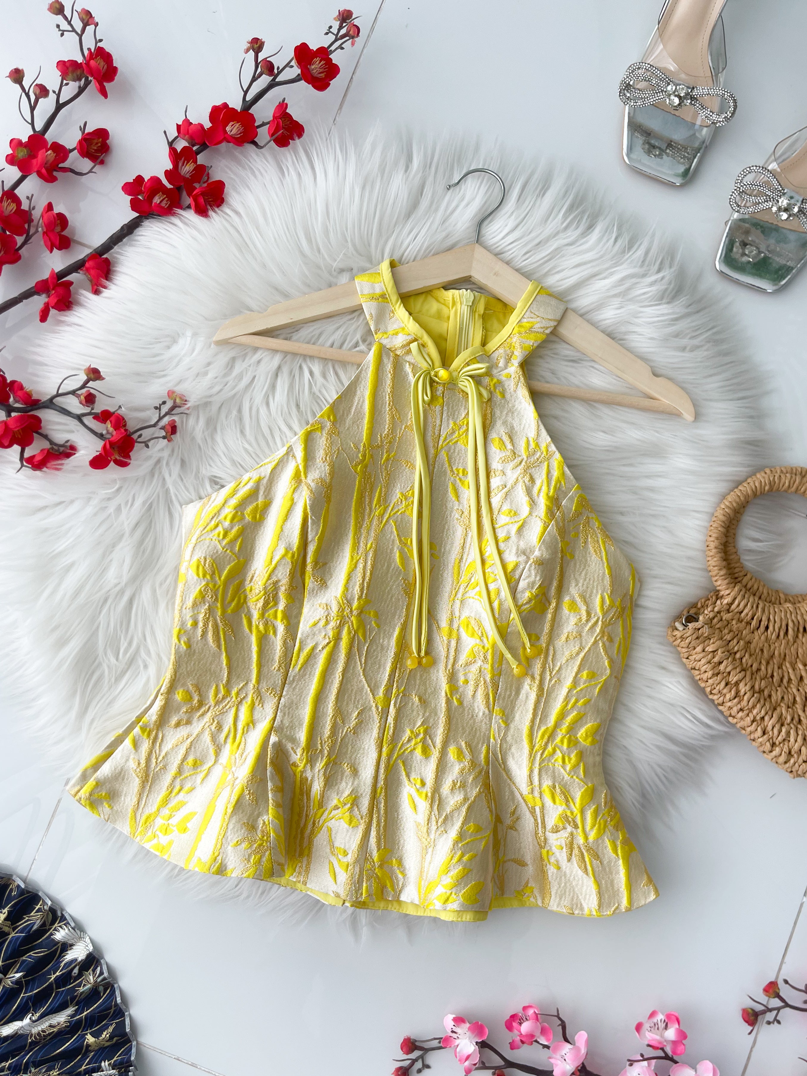 【T14543 / 37573】高品质高端气质收腰版提花旗袍上衣 ❤❤