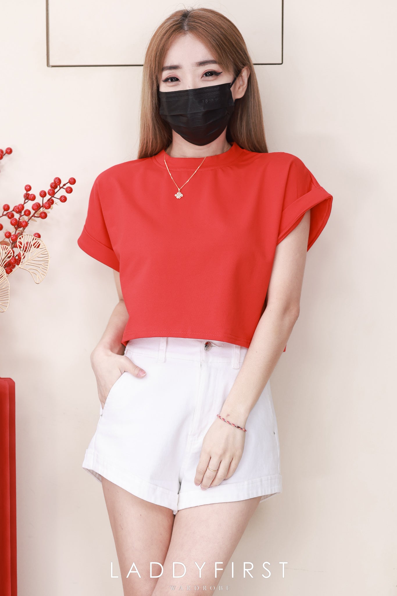 【T80525】高品质纯棉弹力短版宽松舒服短袖百搭上衣 ❤❤