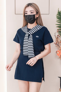 【SS612】高品质三件式韩系学院风时尚套装 宽松百搭上衣➕百搭裤裙，两侧开叉设计 ❤️❤️ 【B-R2-C5】