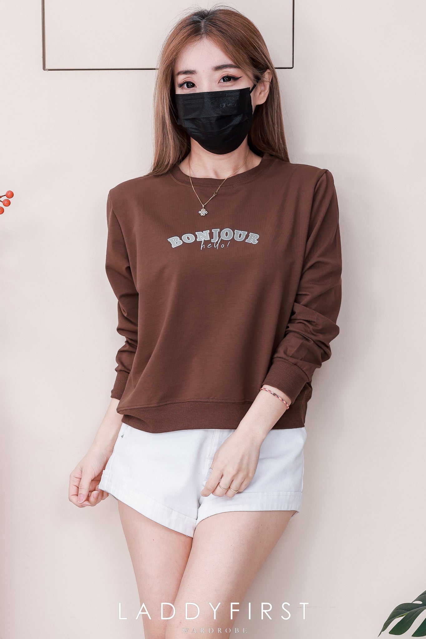 【T82204】高品质宽松版卫衣棉印花长袖百搭上衣 ❤❤