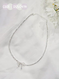 【A50414】✨现货✨  超闪BLING2蝴蝶结🎀项链 ❤️
