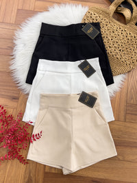 【S7885】【网站福利款✨】独家爆款【万能爸爸】西装高腰百搭短裤，后中拉链有口袋【B-R2-C6】