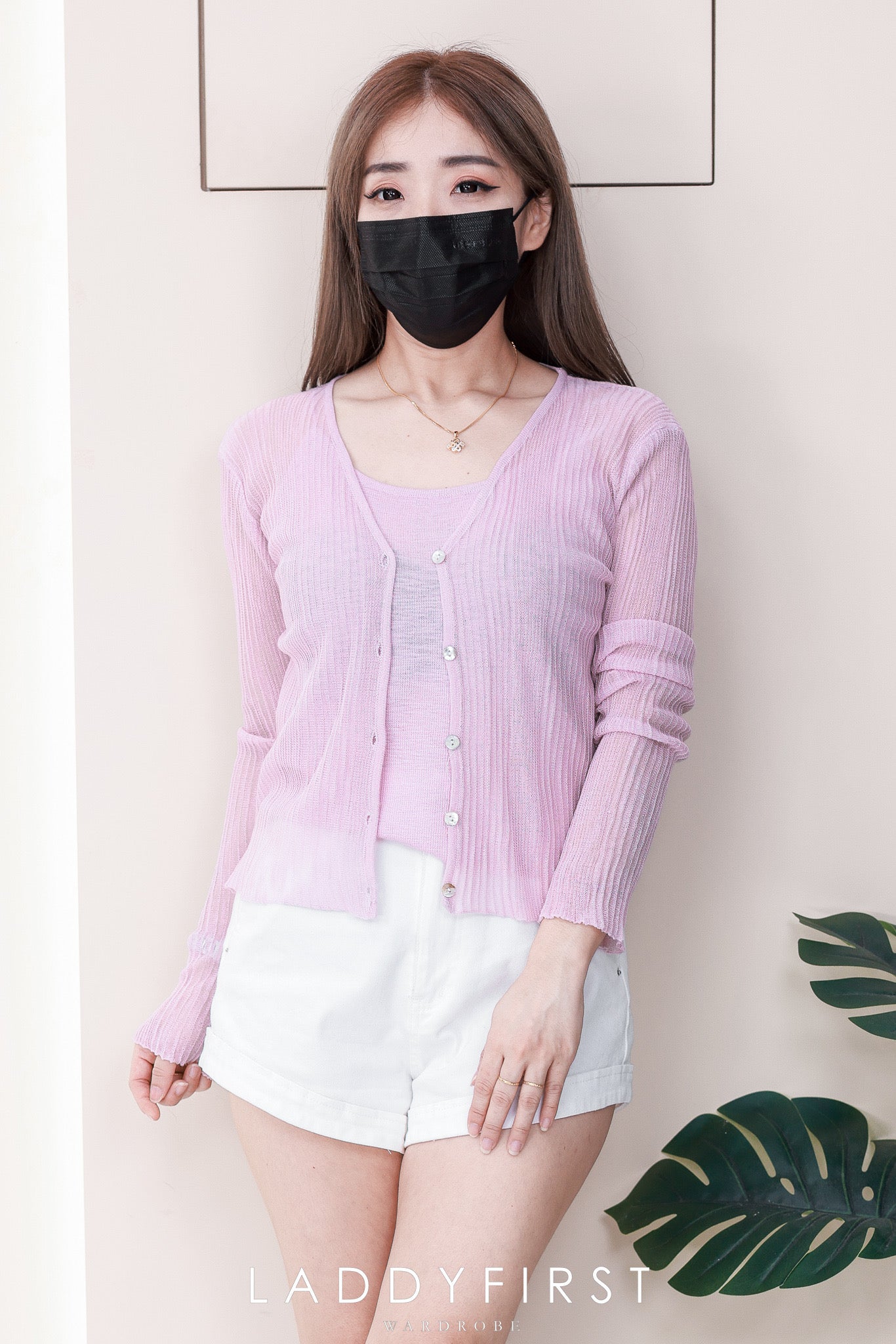 【T6973】高品质两件式针织内搭上衣➕长袖外套 ❤️❤️