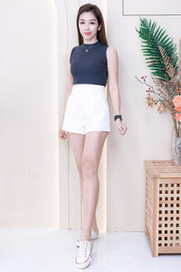 【S6422】✨独家爆单王✨ 独家定制款高品质简约日常西装万能高腰阔腿百搭短裤，有口袋 后中拉链 ❤️❤️ 【D-R1-C4】