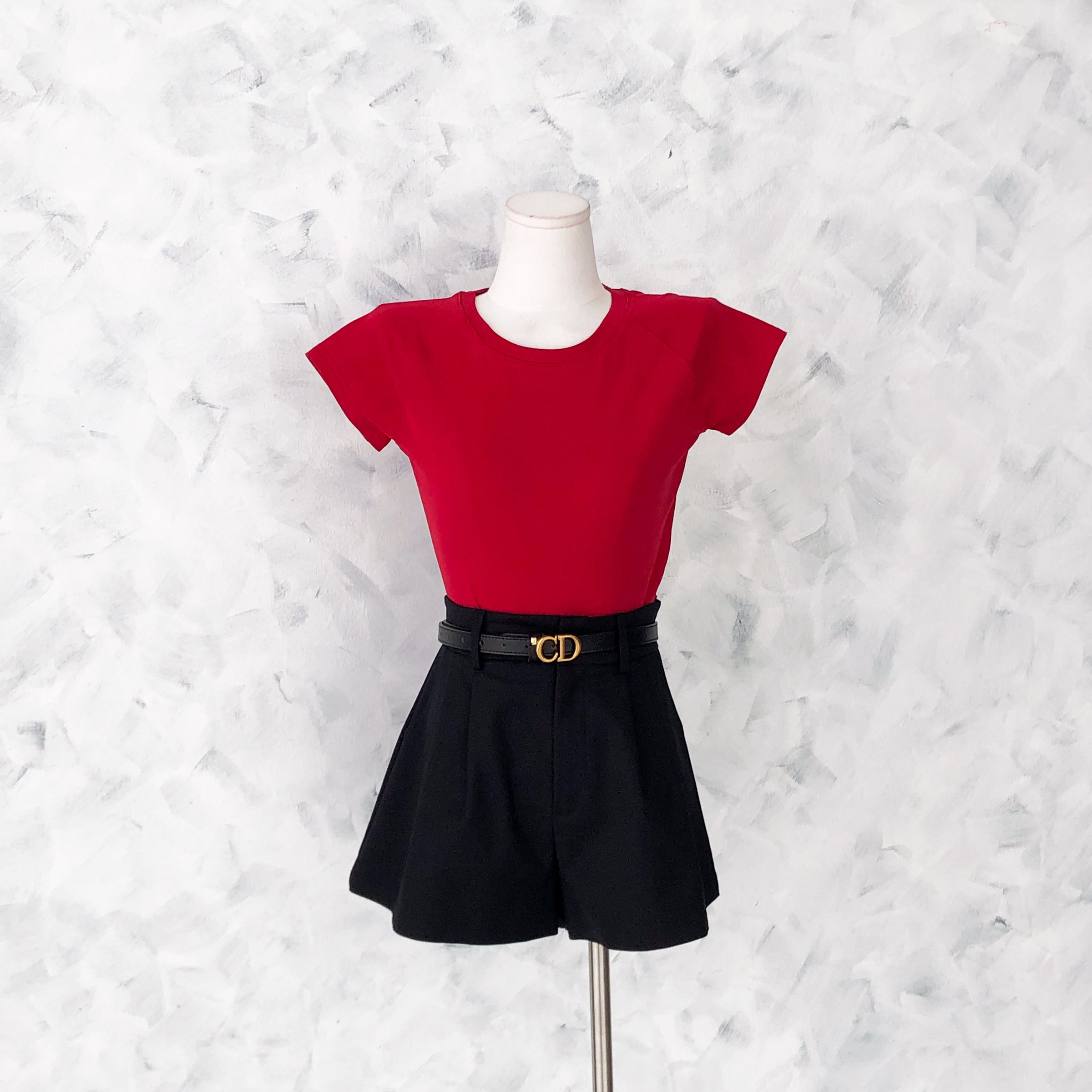 【T80792】【直播间搭配款】独家爆款高品质纯棉弹力圆领短袖简约日常百搭款上衣 #衣柜必入手百搭款 ❤❤【A-R3-C2】