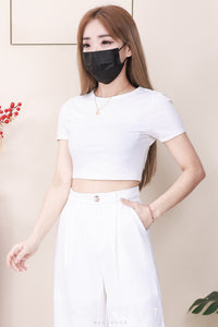 【L6218 / 16996】高品质复古西装两侧开叉设计阔脚高腰百搭长裤，有口袋 ❤️❤️ 【B-R1-C4】