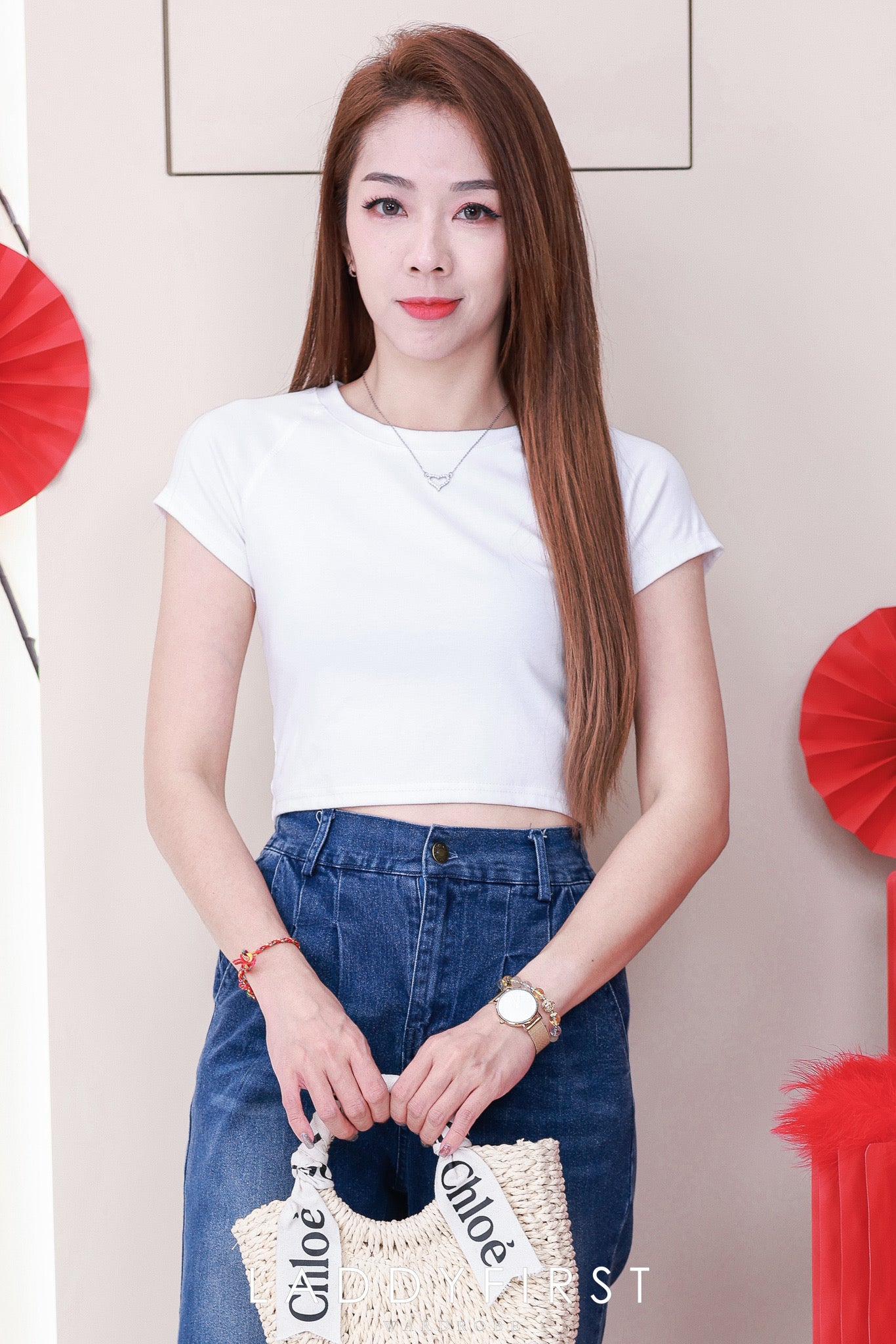 【L98723】独家爆款高品质后副松紧弹力简约休闲风收口束脚牛仔高腰九分长裤，有口袋【A-R2-C1】