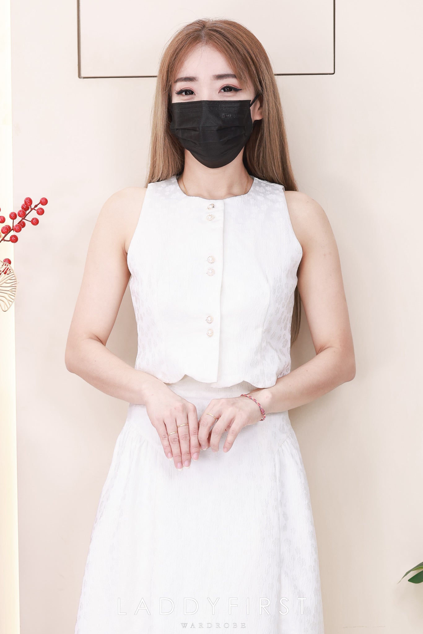 【SS98802】高品质两件式国风新中式旗袍套装 无袖上衣➕高腰长裙 ❤️❤️