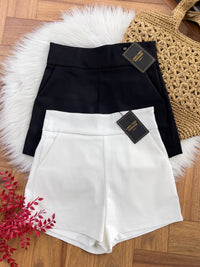 【S7885】【网站福利款✨】独家爆款【万能爸爸】西装高腰百搭短裤，后中拉链有口袋【B-R2-C6】