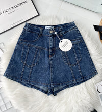 【S3524】独家爆款高品质牛仔COTTON JEANS简约显瘦显腿长百搭牛仔高腰裤裙，有口袋 ❤️❤️【B-R3-C1】