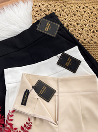 【S7885】【网站福利款✨】独家爆款【万能爸爸】西装高腰百搭短裤，后中拉链有口袋【B-R2-C6】