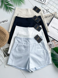 【S80194】🧧 宠粉福利回馈 🧧 【LFW独家爆款】万能西装高腰休闲百搭短裤，有口袋 后中拉链，内层加里布【B-R2-C2】