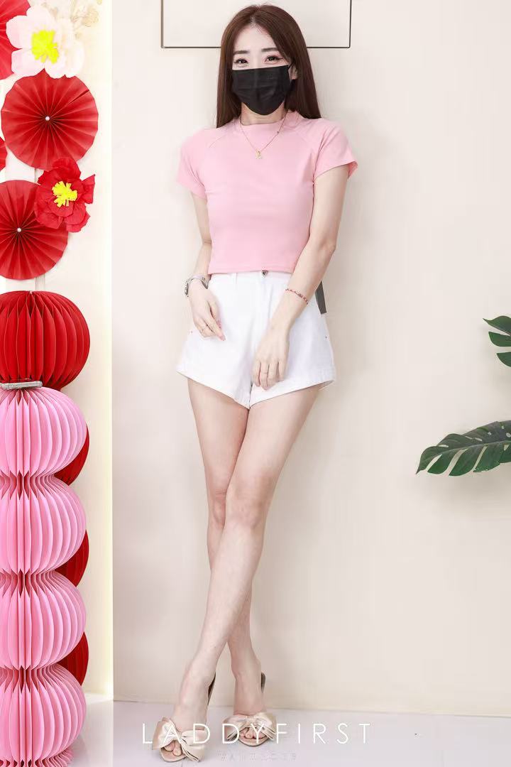 【T80792】【直播间搭配款】独家爆款高品质纯棉弹力圆领短袖简约日常百搭款上衣 #衣柜必入手百搭款 ❤❤【A-R3-C2】